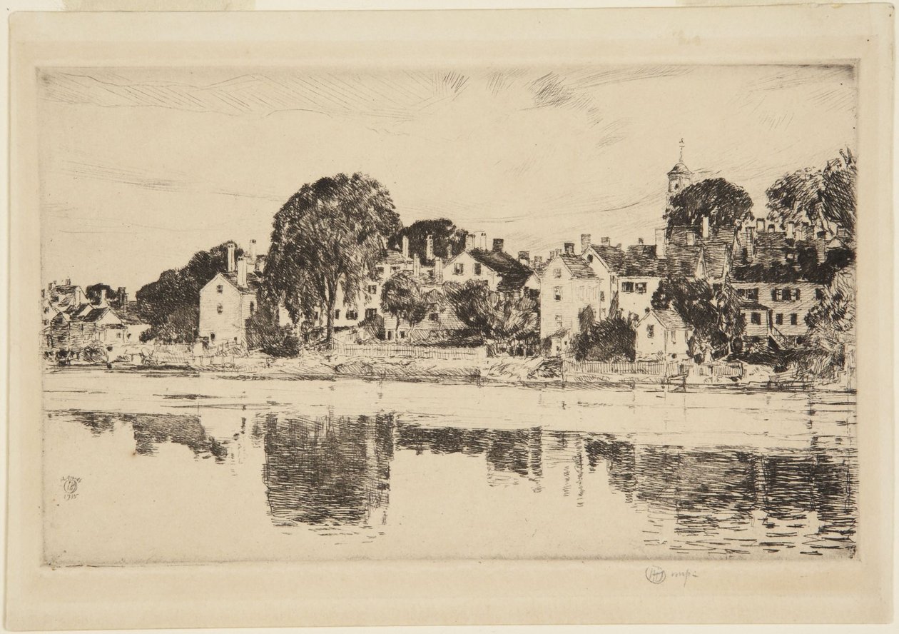 The Chimneys, Portsmouth, 1915 by Childe Hassam