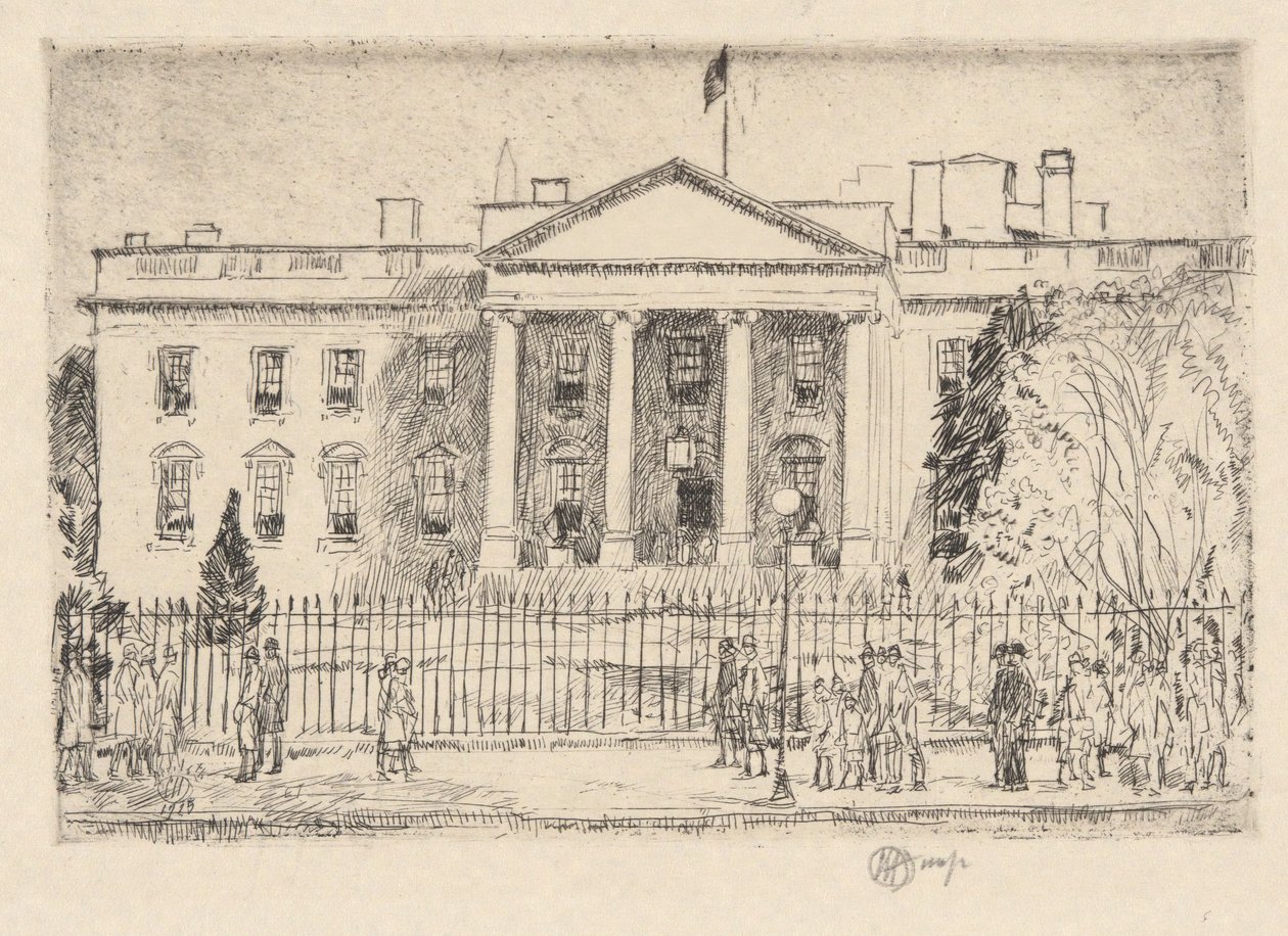 The White House by Childe Hassam
