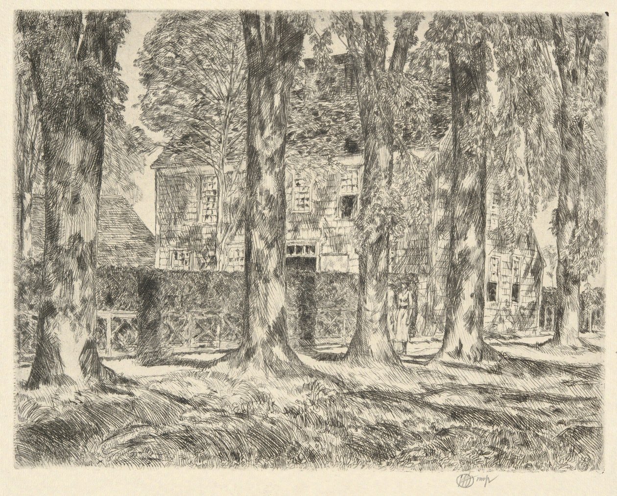 Village Elms, 1923 by Childe Hassam
