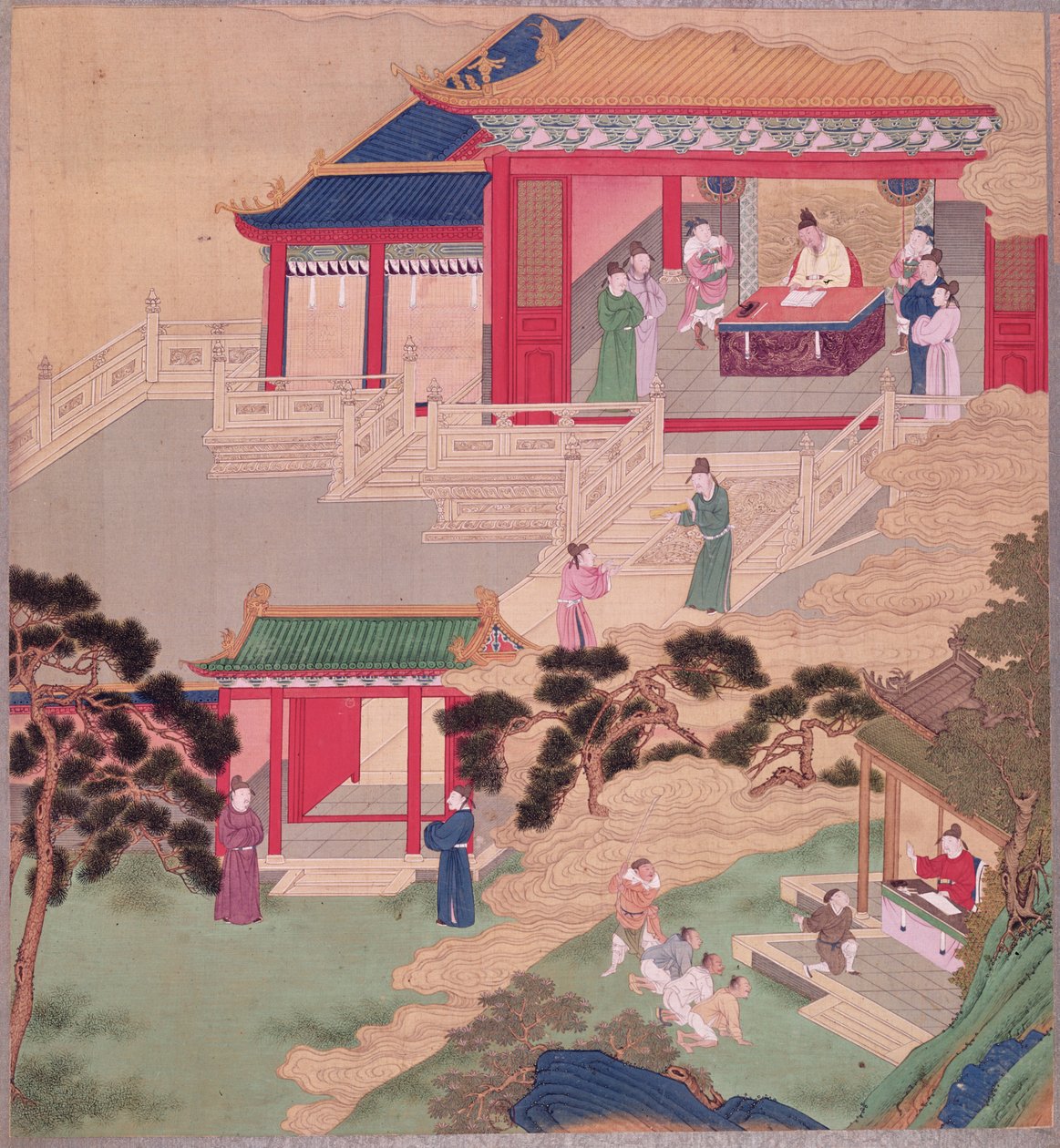 Emperor Tai Tsung (r.762-779) Reading a Medical Tome, from a History of Chinese Emperors by Chinese School