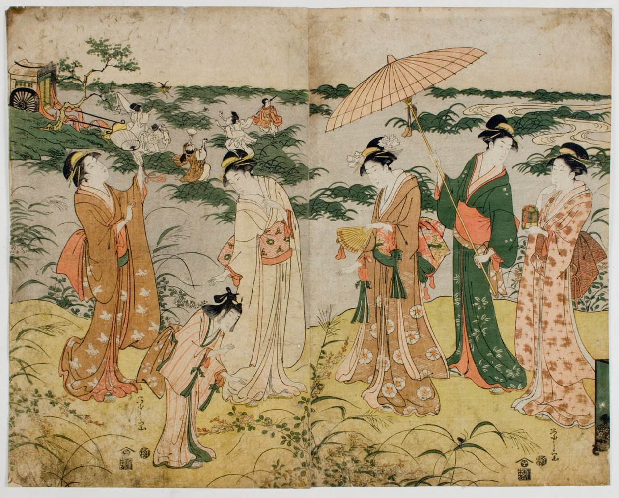 Firefly Hunting by Chobunsai Eishi