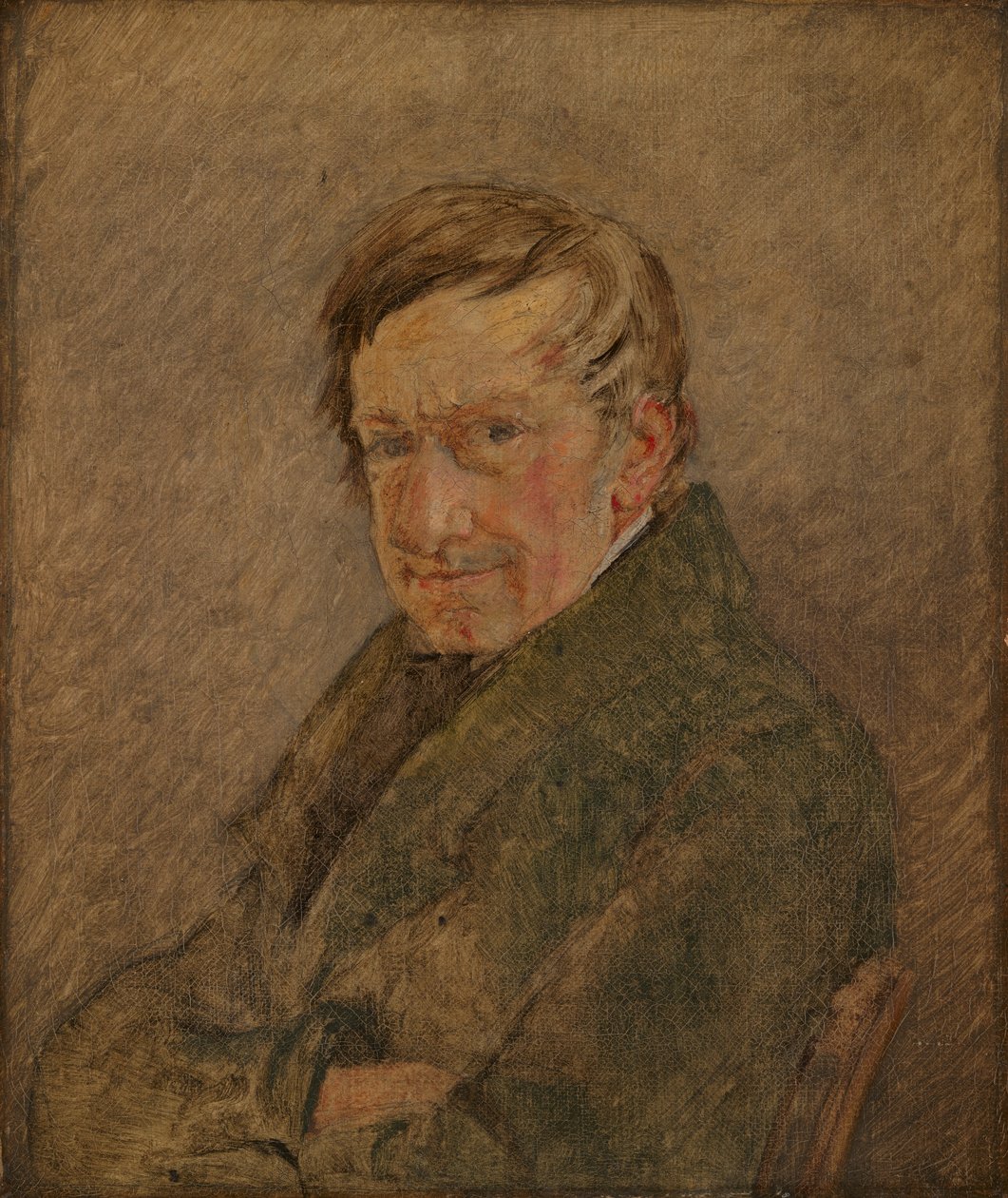 Portrait of the Animal Painter C.D. Gebauer by Christen Købke