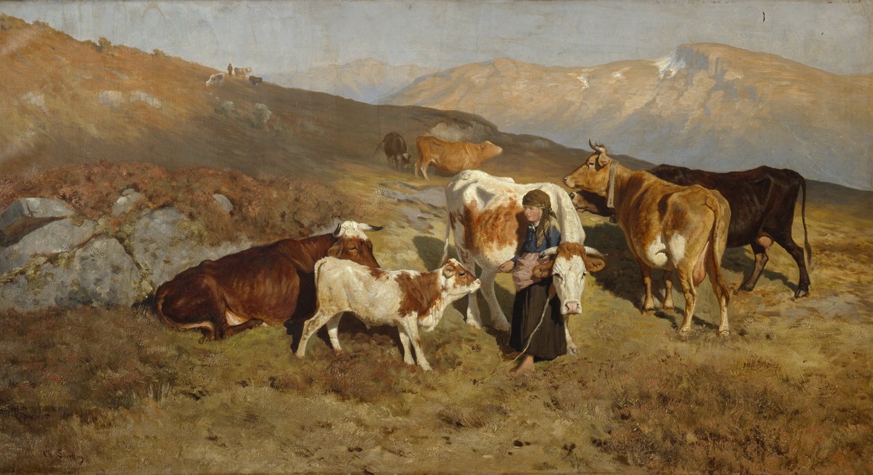 Home from Summer Pasture by Christian Eriksen Skredsvig