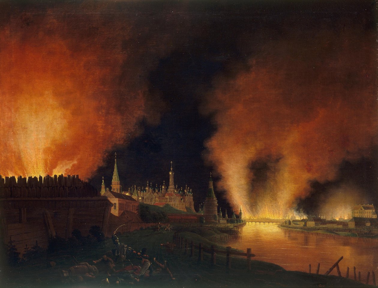 Fire of Moscow on 15th September 1812: The French in Moscow