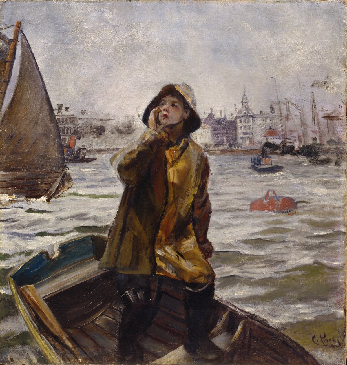 Pilot Boy, Bergens Bay by Christian Krohg