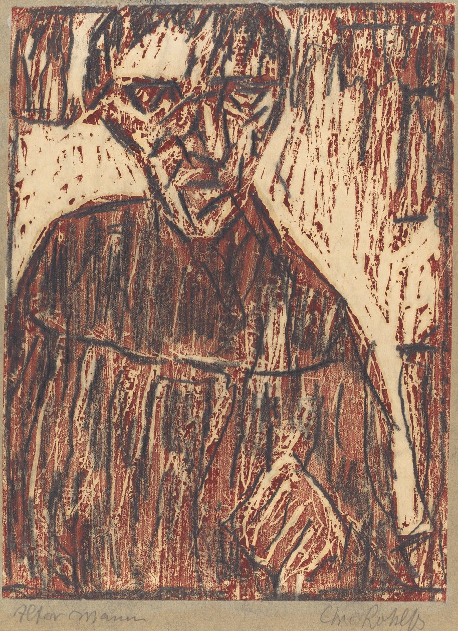 Old Man by Christian Rohlfs: Premium art reproduction