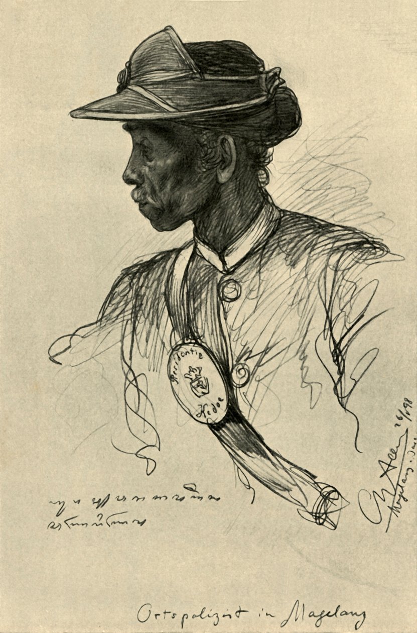 Policeman, Magalang, Java by Christian Wilhelm Allers