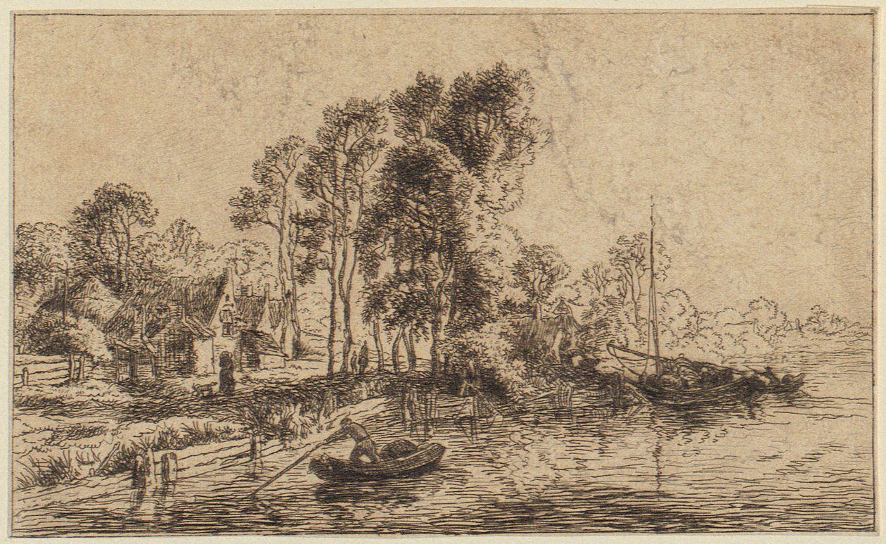 Houses Built on Ruins by Christian Wilhelm Ernst Dietrich