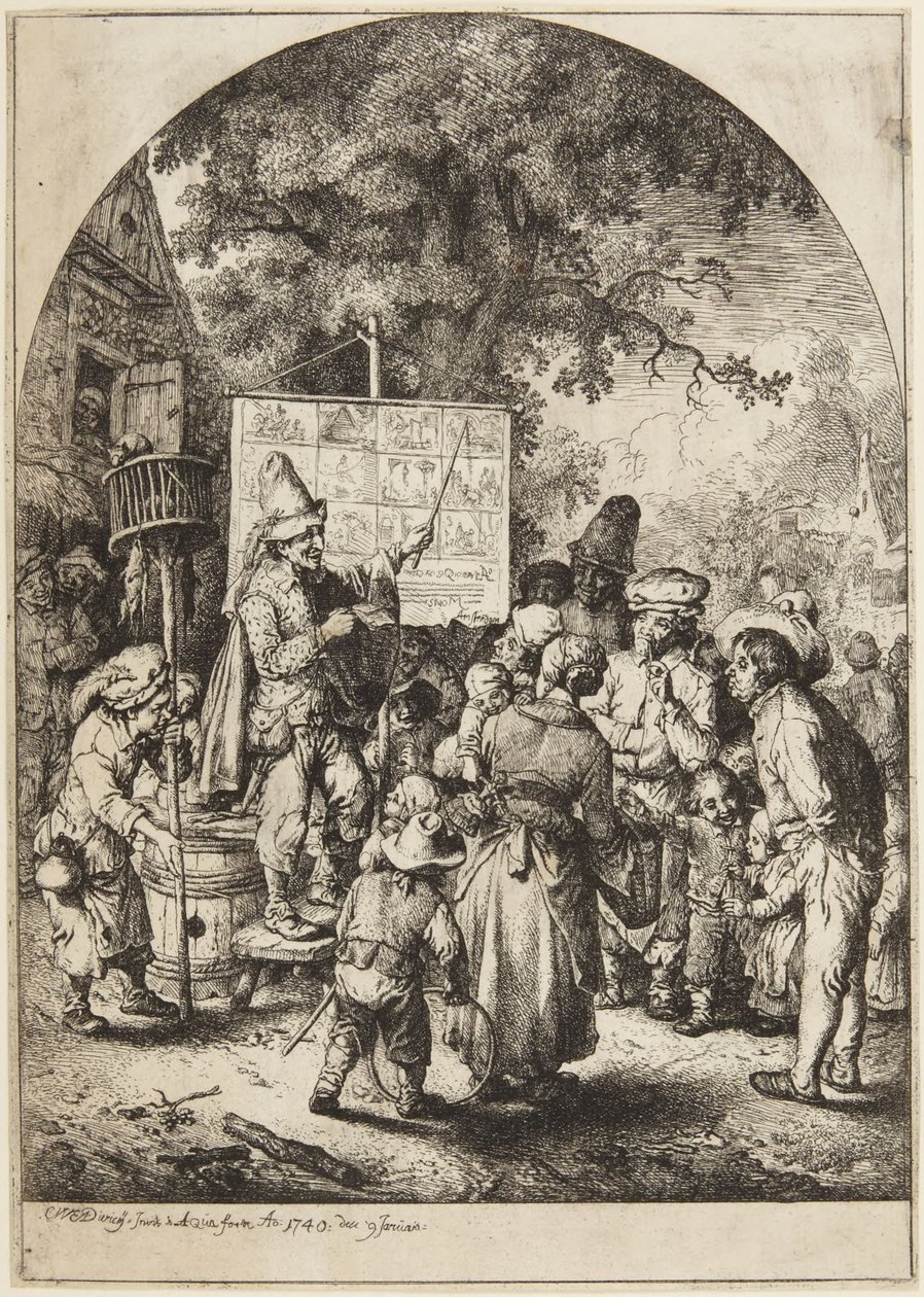 The Ballad Singer by Christian Wilhelm Ernst Dietrich