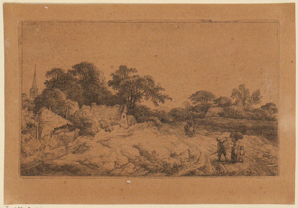 Path Behind the Village by Christian Wilhelm Ernst Dietrich
