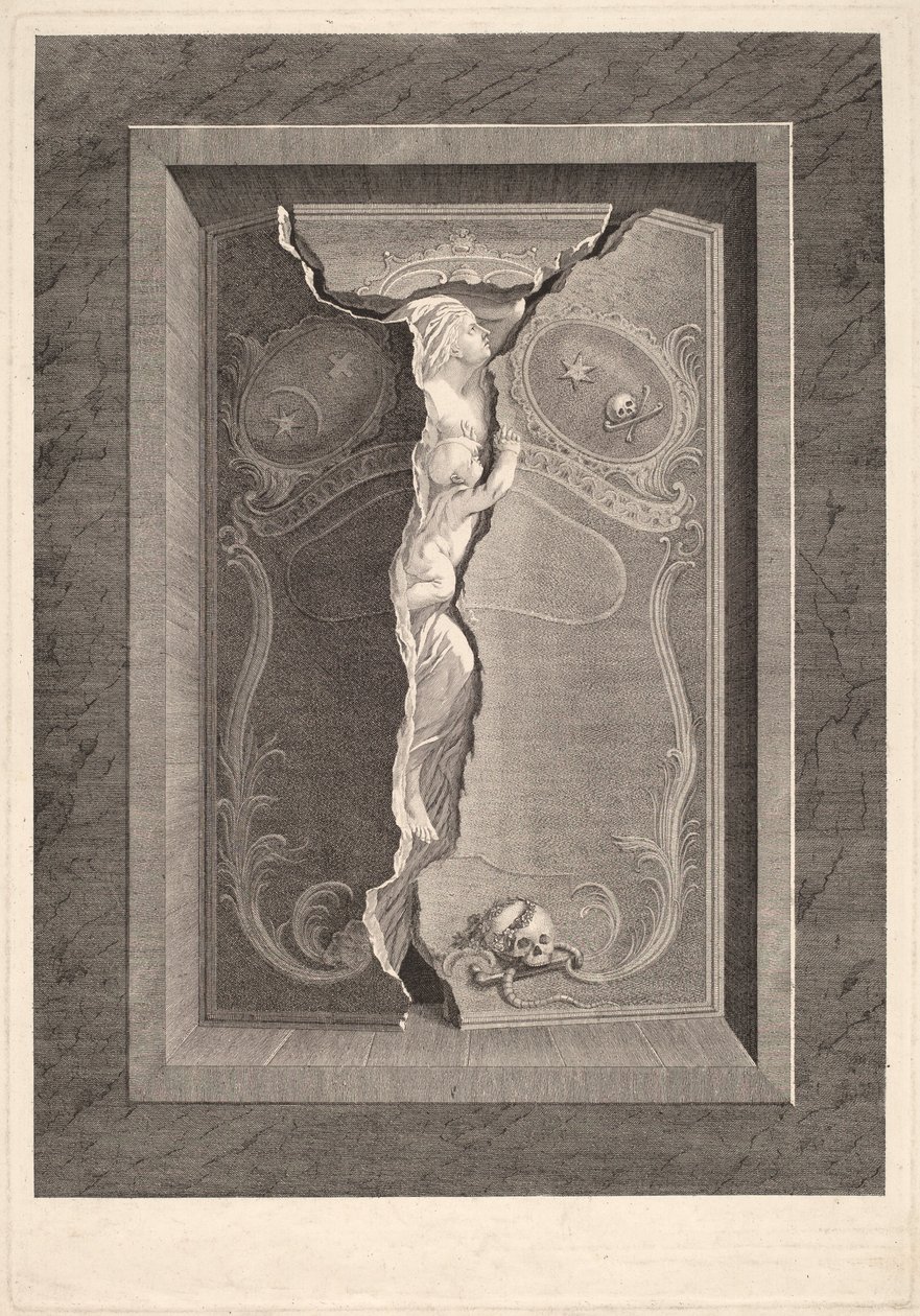 The Tomb of Madame Langhans by Christian von Mechel and Bartholomäus Hübner, after Johannes August Nahl, the Younger
