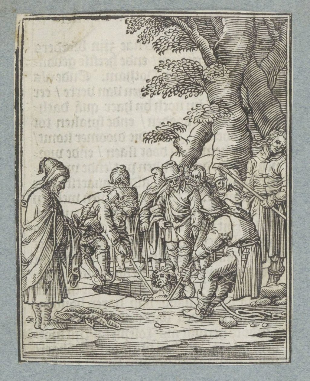 Joseph Being Pulled Out of the Pit by His Brothers by Christoffel van Sichem (II)