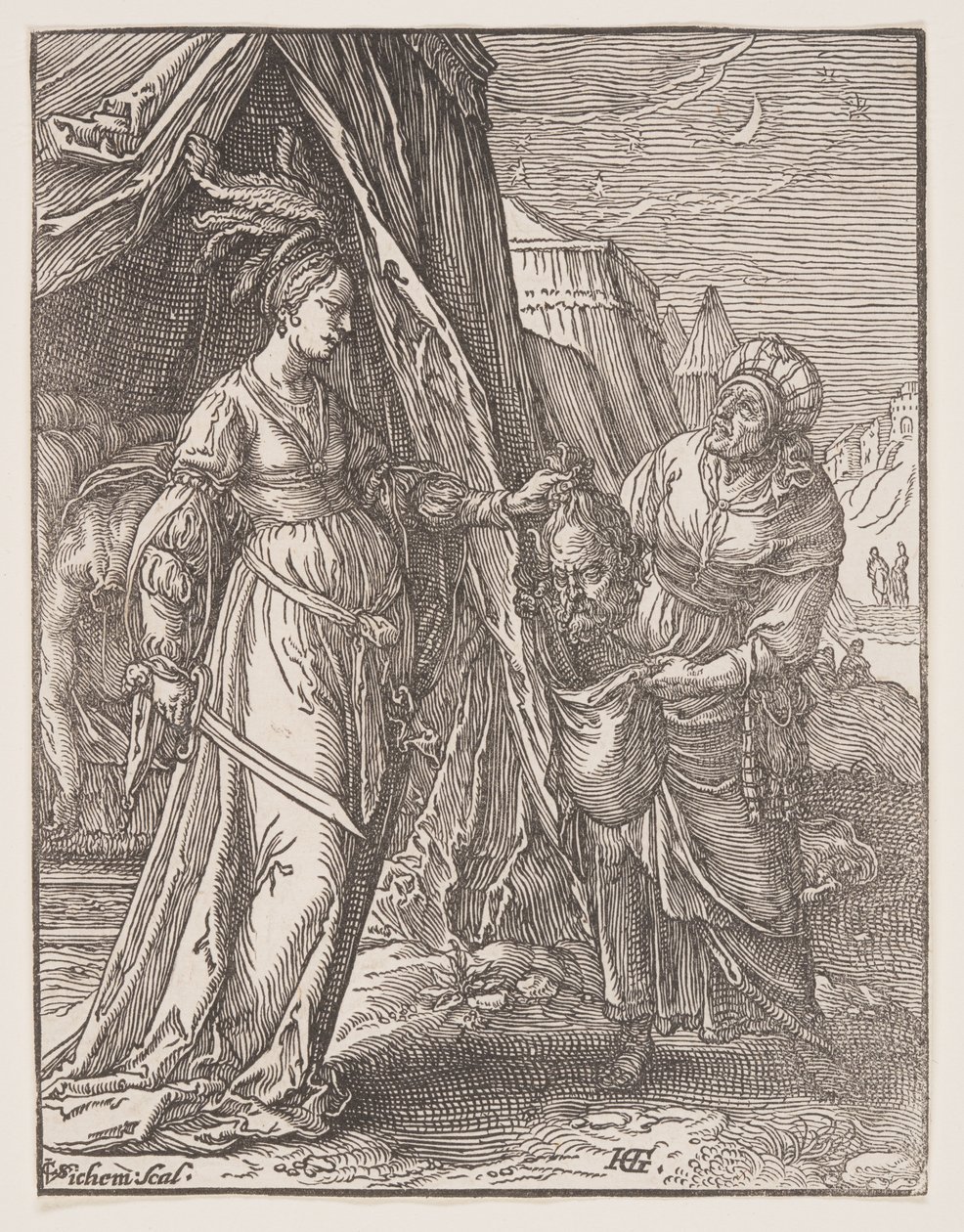 Judith with the Head of Holofernes by Christoffel van Sichem I