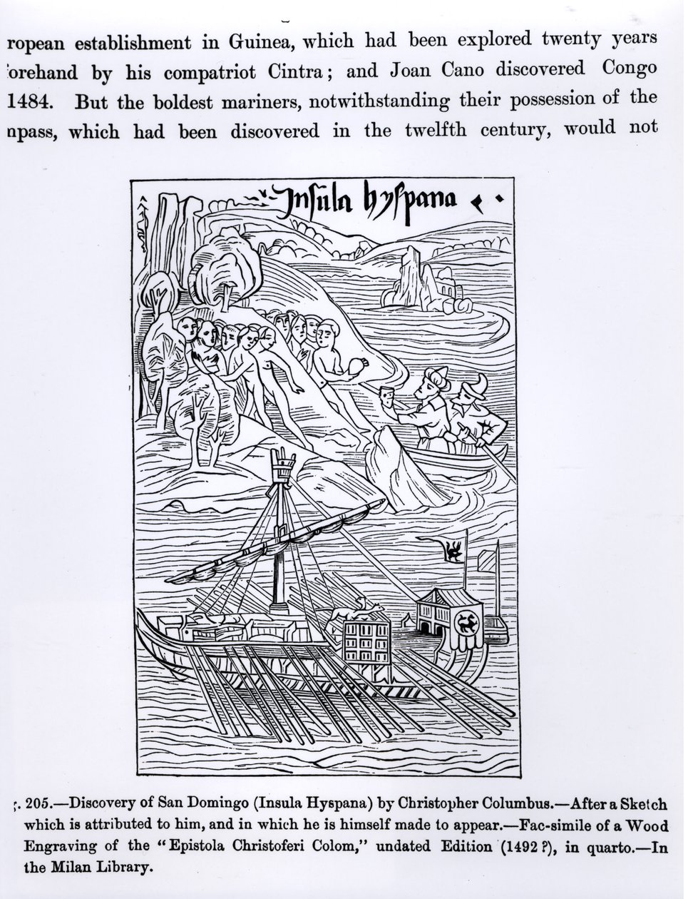 Discovery of San Domingo, from 