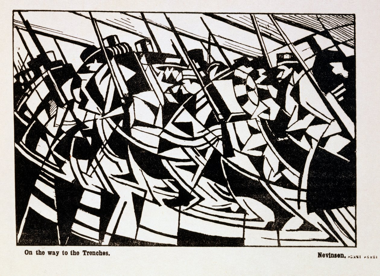 On the Way to the Trenches, Illustration from 