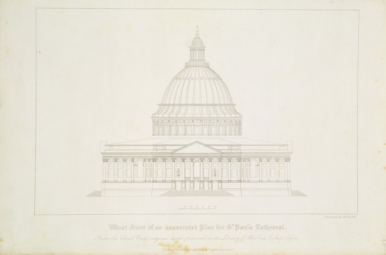 West Front of an Unexecuted Plan for St. Paul