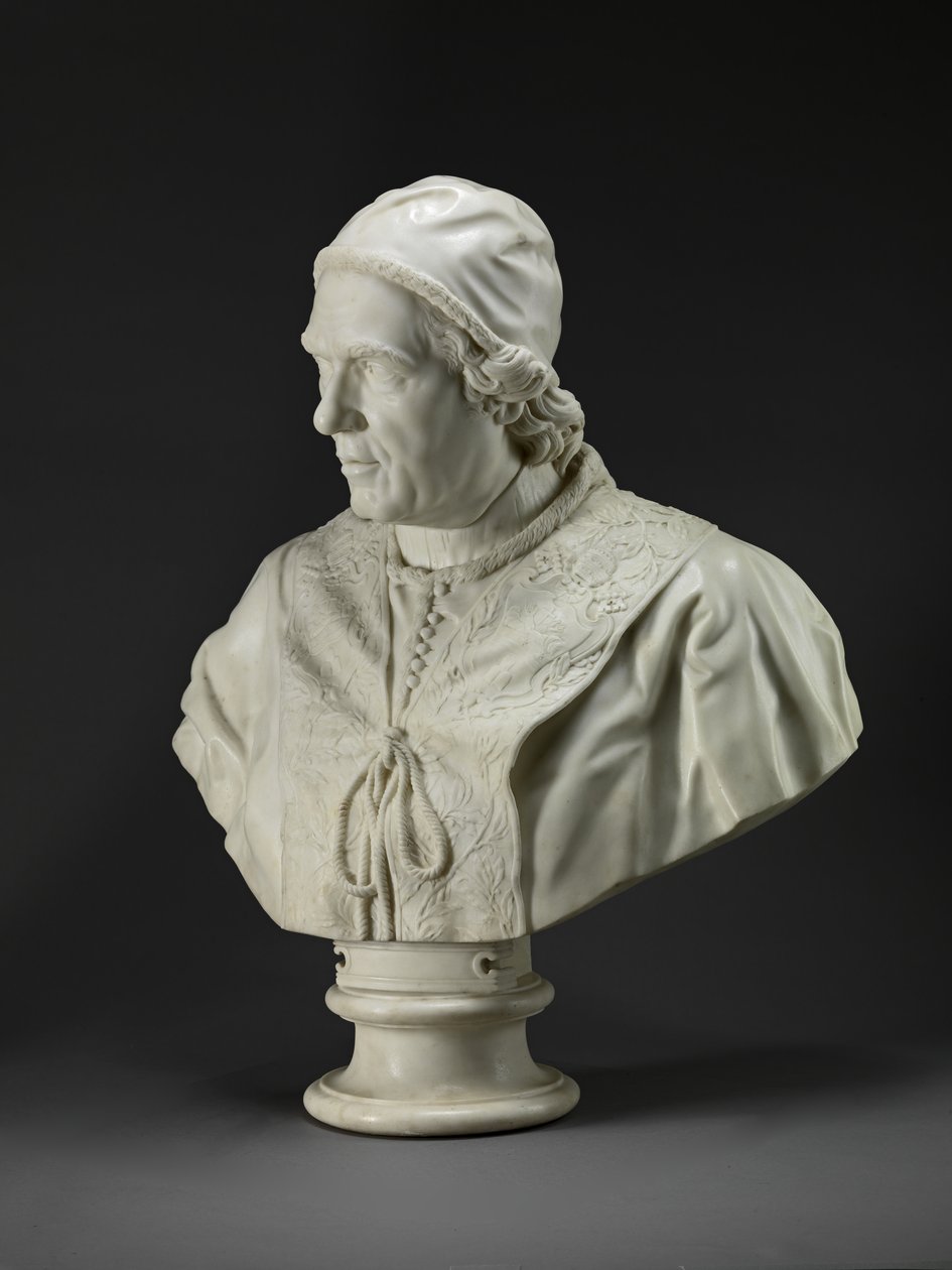 Pope Clement XIV (c.1772-76) by Christopher (attr.to) Hewetson