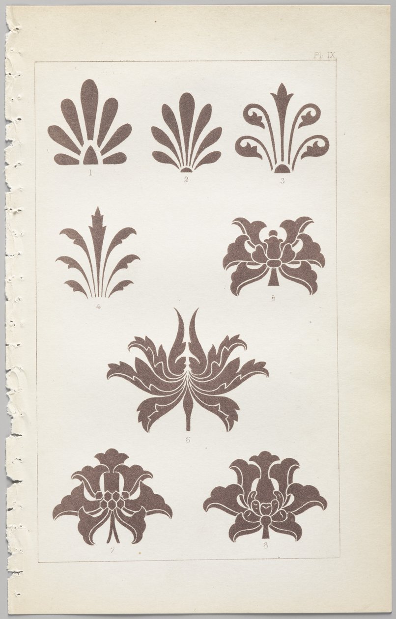 The art of decorative design: with an appendix, giving the hours of the day at which flowers open, published by Day & Son, London, 1862 by Christopher Dresser