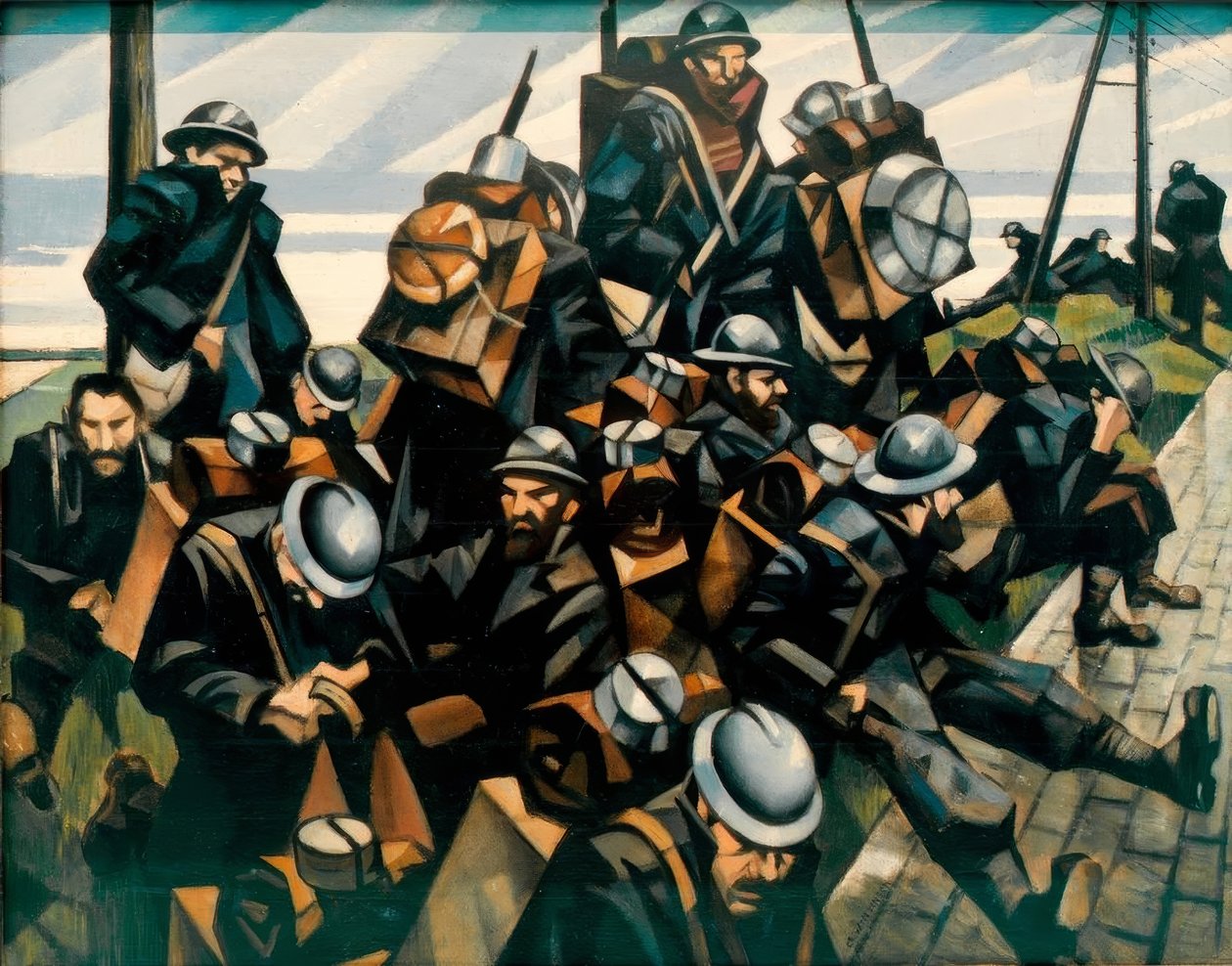 troops-resting-by-christopher-richard-wynne-nevinson