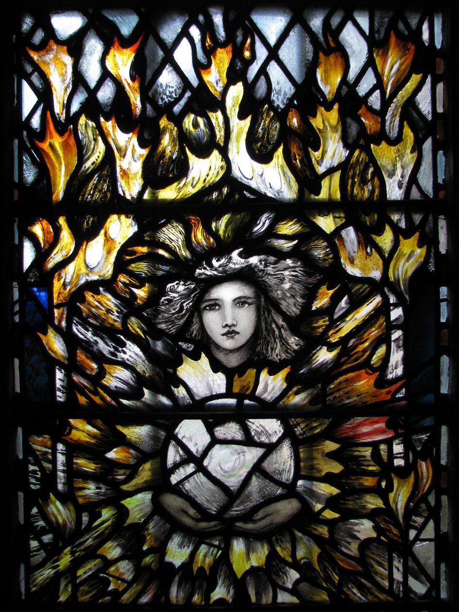 Archangel St Uriel, Canterbury Cathedral by Christopher Whall