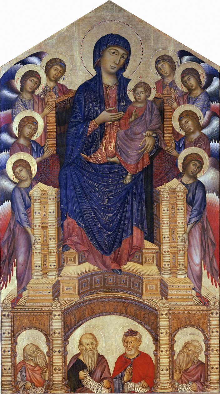 Santa Trinita Maestà (Madonna Enthroned) by Cimabue