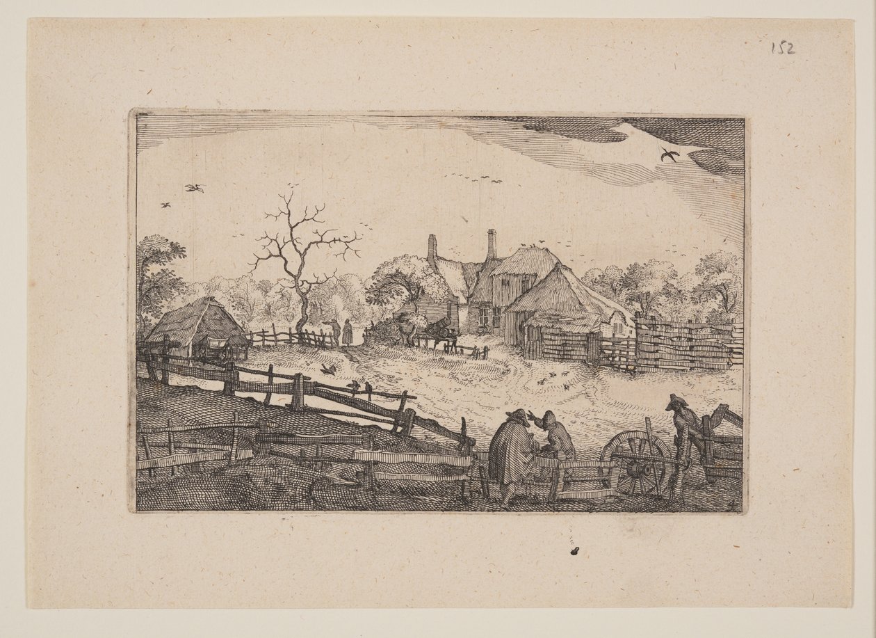Father’s Inn, from Views in the Surroundings of Haarlem by Claes Jansz. Visscher