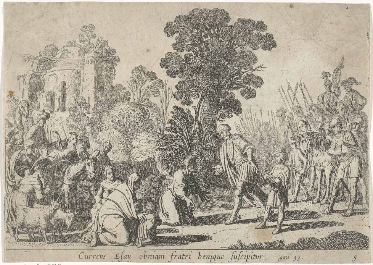 Reconciliation of Jacob and Esau (History of Jacob) by Claes Moeyaert