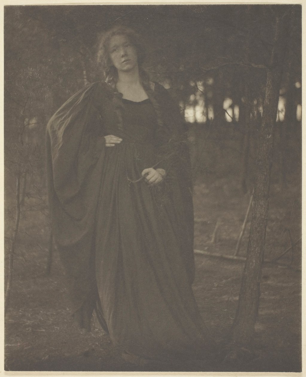 Untitled [woman in the woods], 1901-05 by Clarence H White