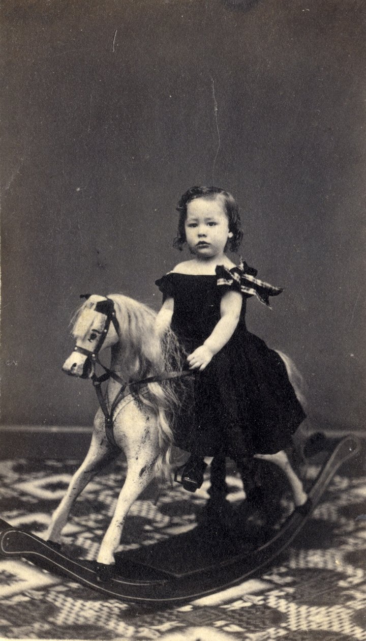 Girl on a rocking horse discount