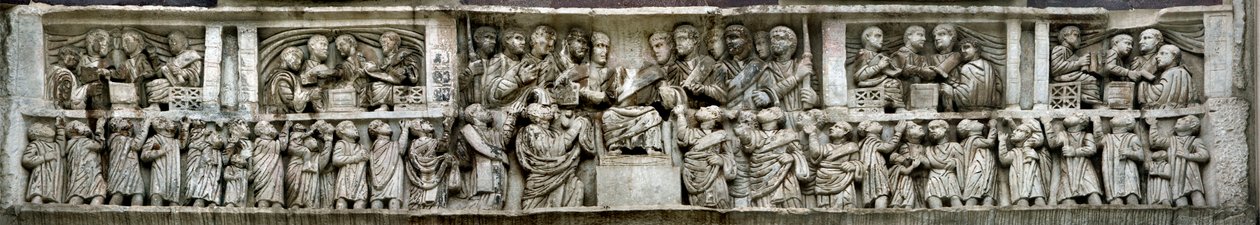 Constantine distributing money to the people Liberalitas (detail) by Classical Antiquities