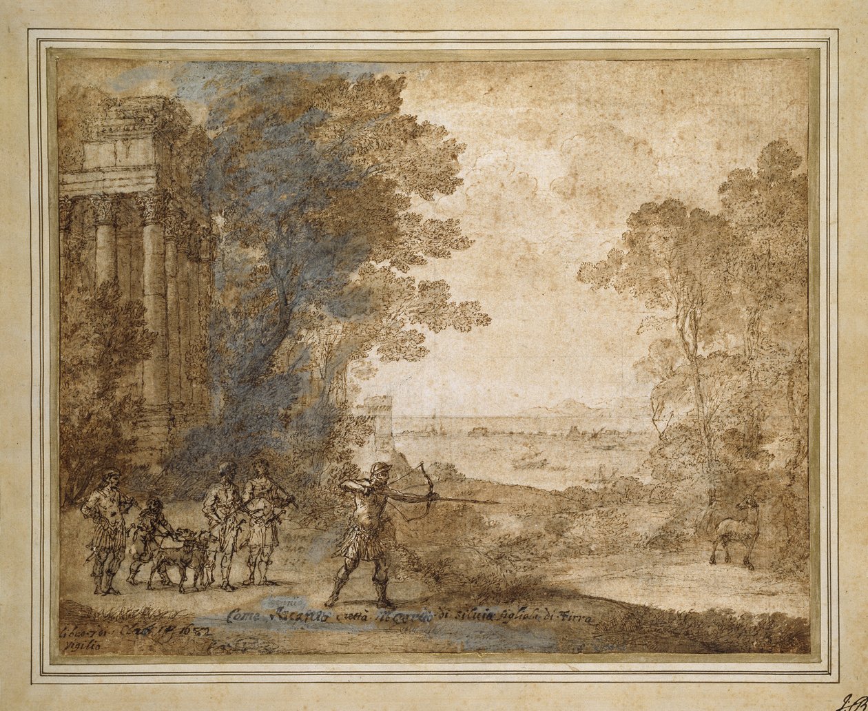 Landscape with Ascanius Shooting the Stag of Sylvia, 1680-82 by Claude Lorrain
