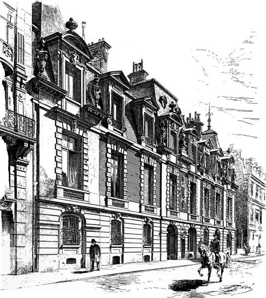 64 Rue de Lisbonne Façade - 1878 - Home of Ernest and Alice Horschede by Claude Monet