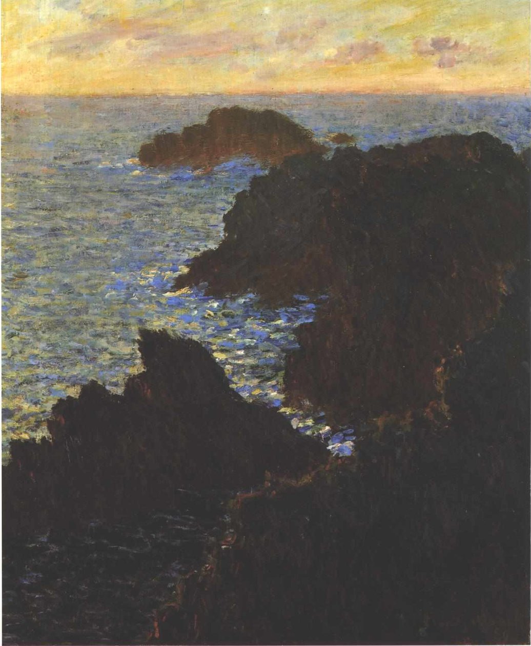 Rocks at Belle-Isle, Port-Domois by Claude Monet