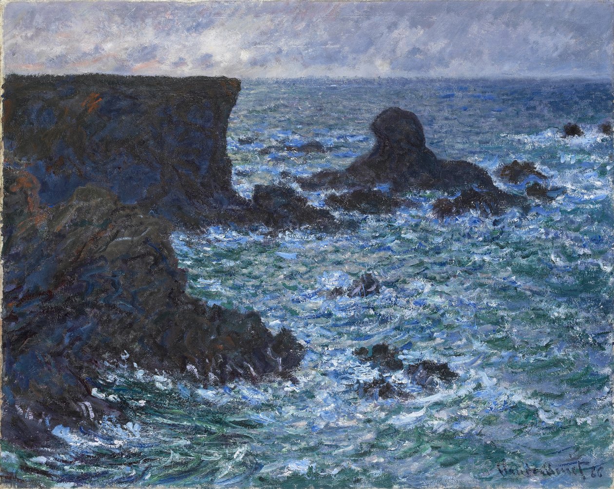 Rocks at Port Coton, the Lion Rock by Claude Monet