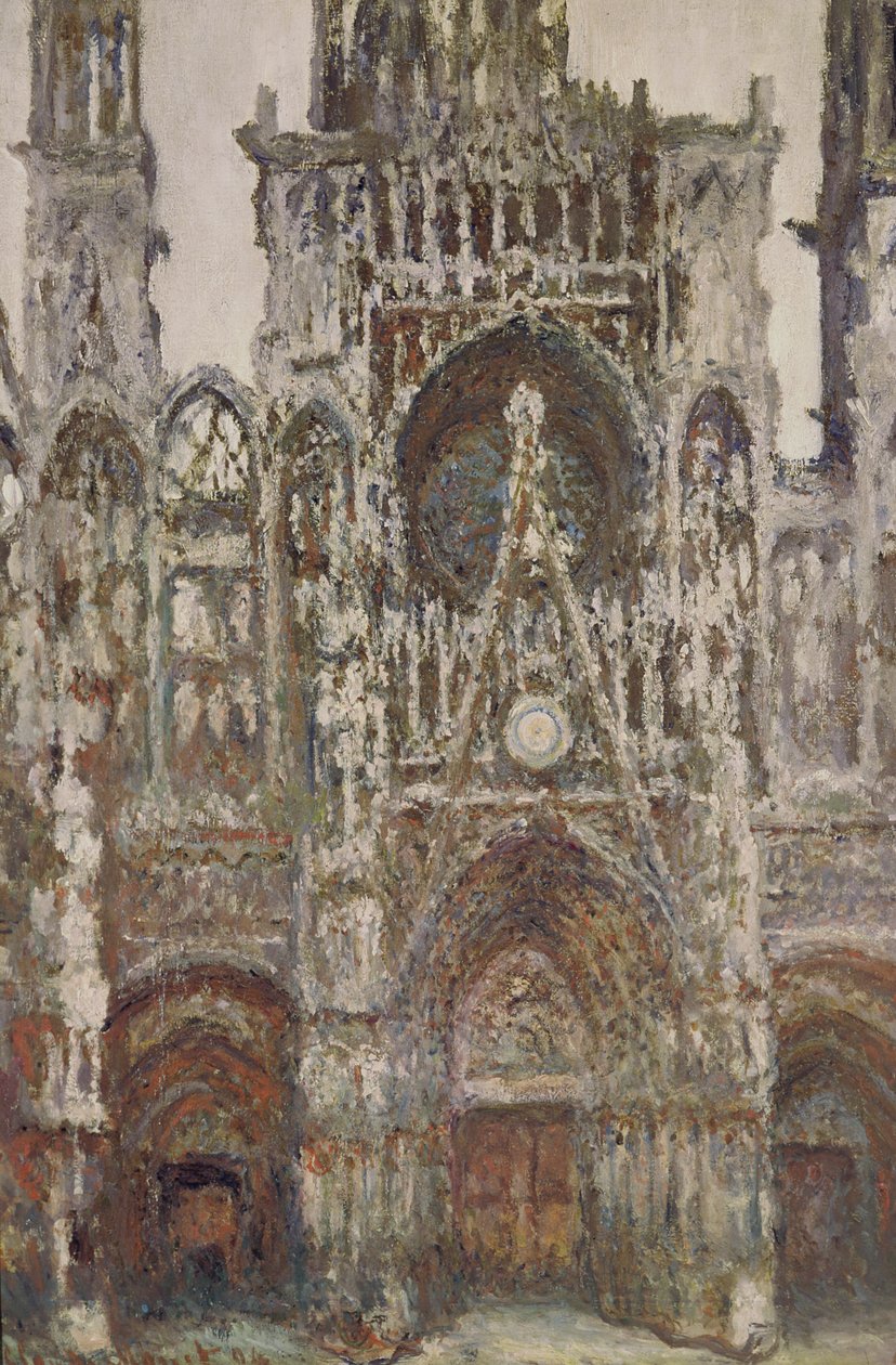 Rouen Cathedral, evening, harmony in brown, 1894 by Claude Monet