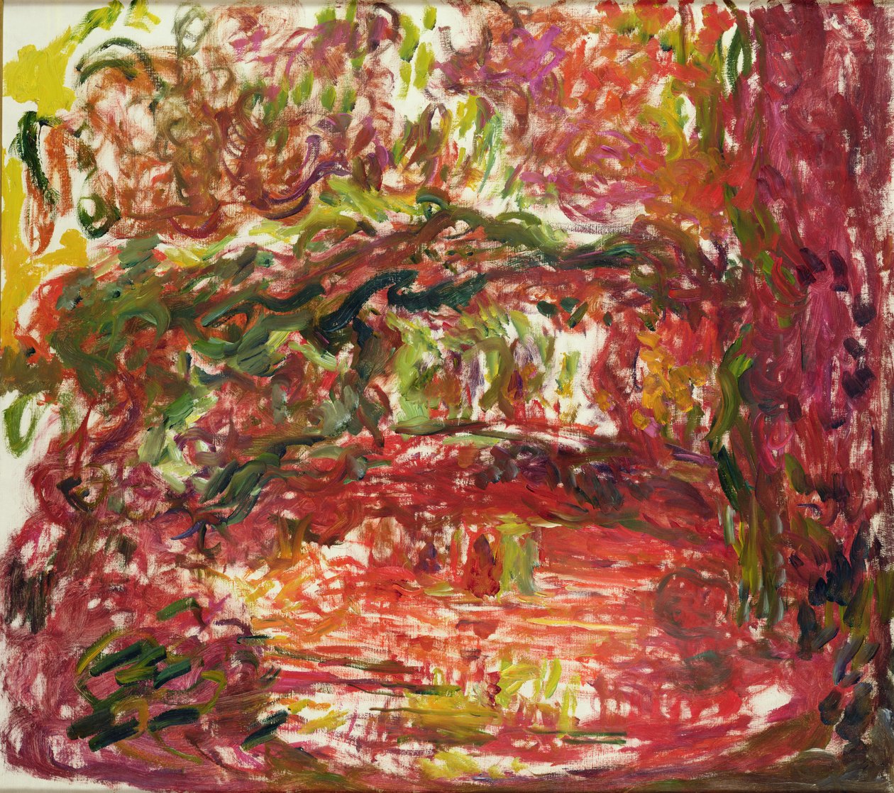 The Japanese Bridge at Giverny (detail) by Claude Monet