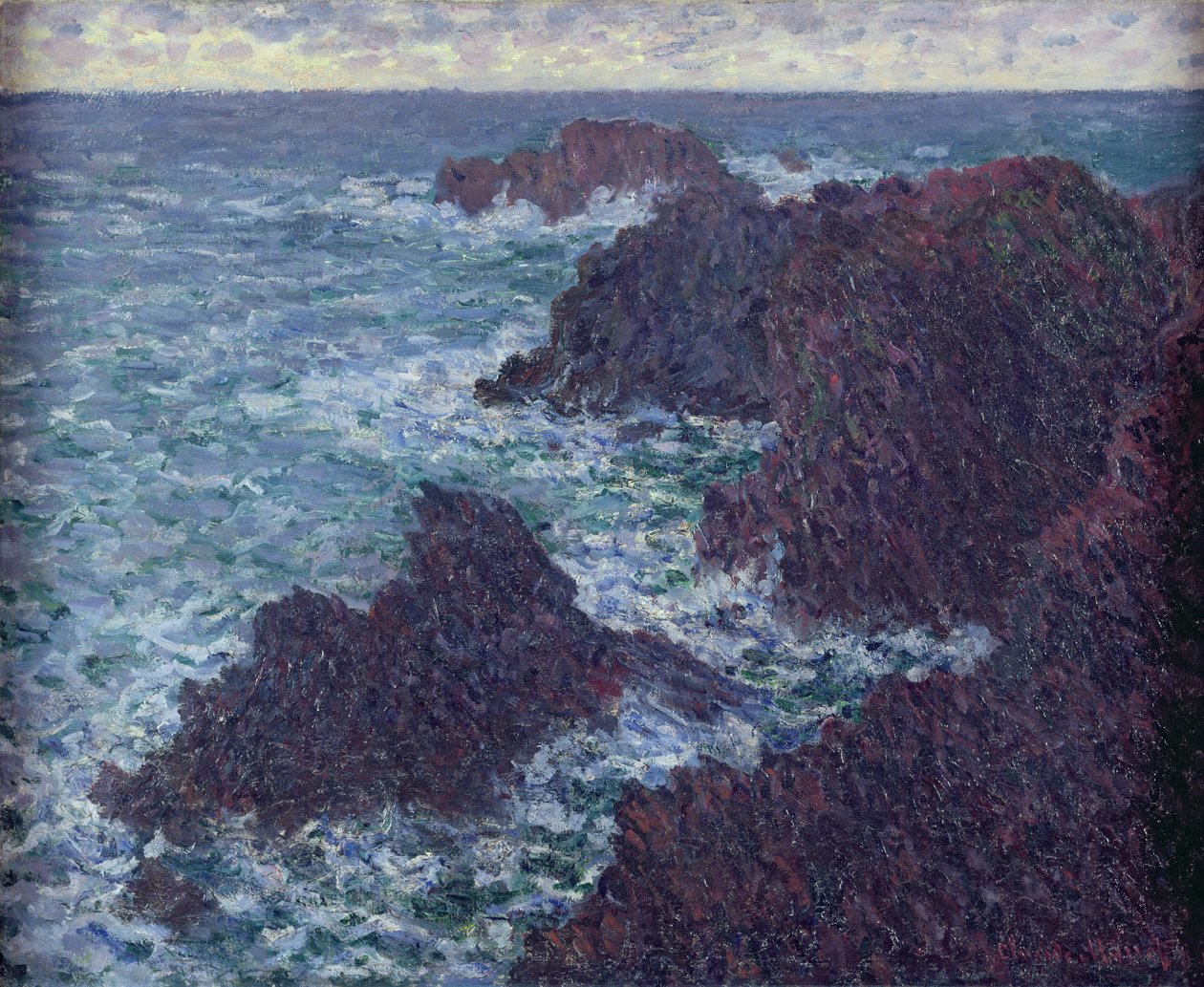 The Rocks at Belle-Ile, the Wild Coast, 1886 by Claude Monet