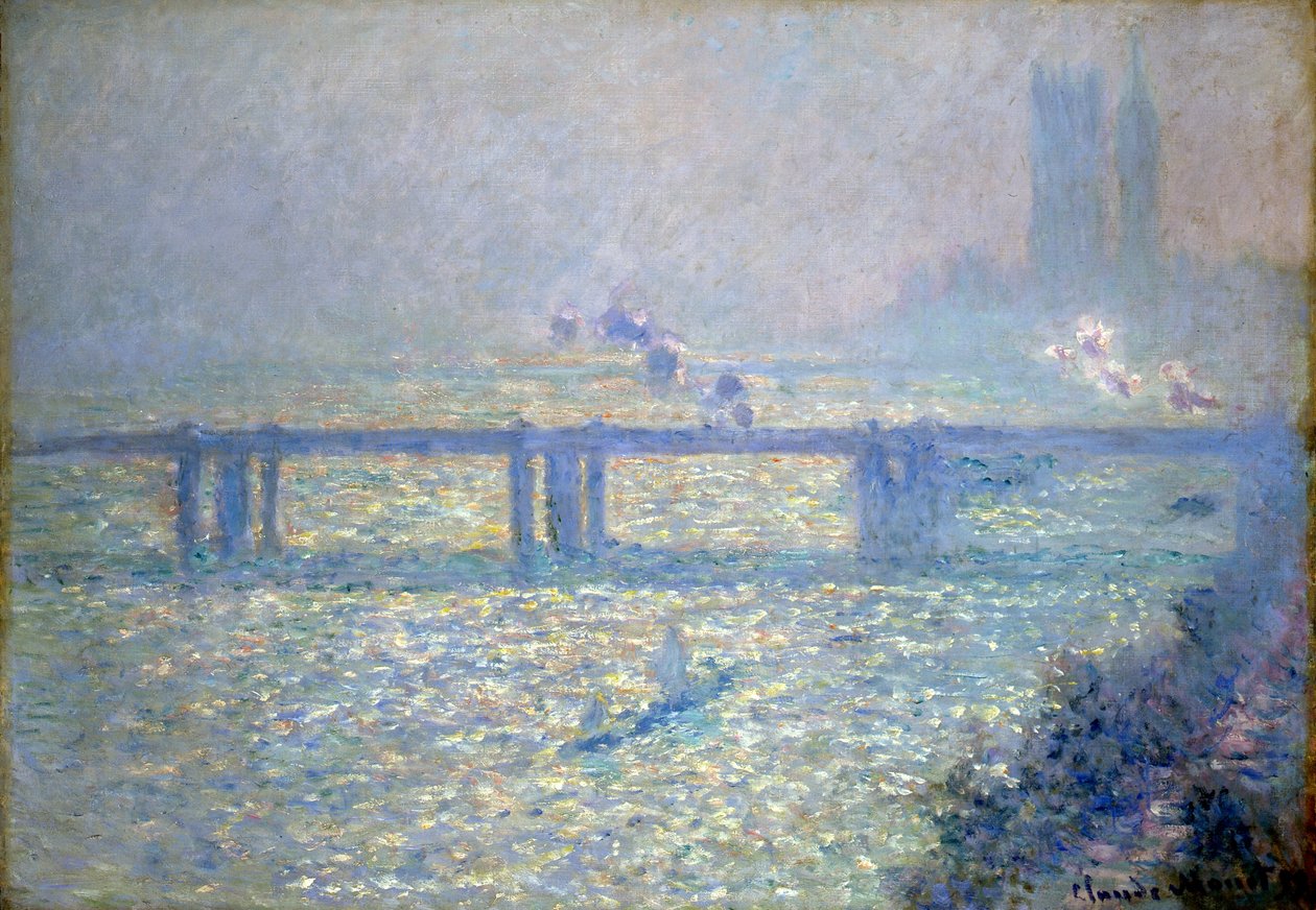 The Thames at Charing Cross Bridge, London, 1899 by Claude Monet