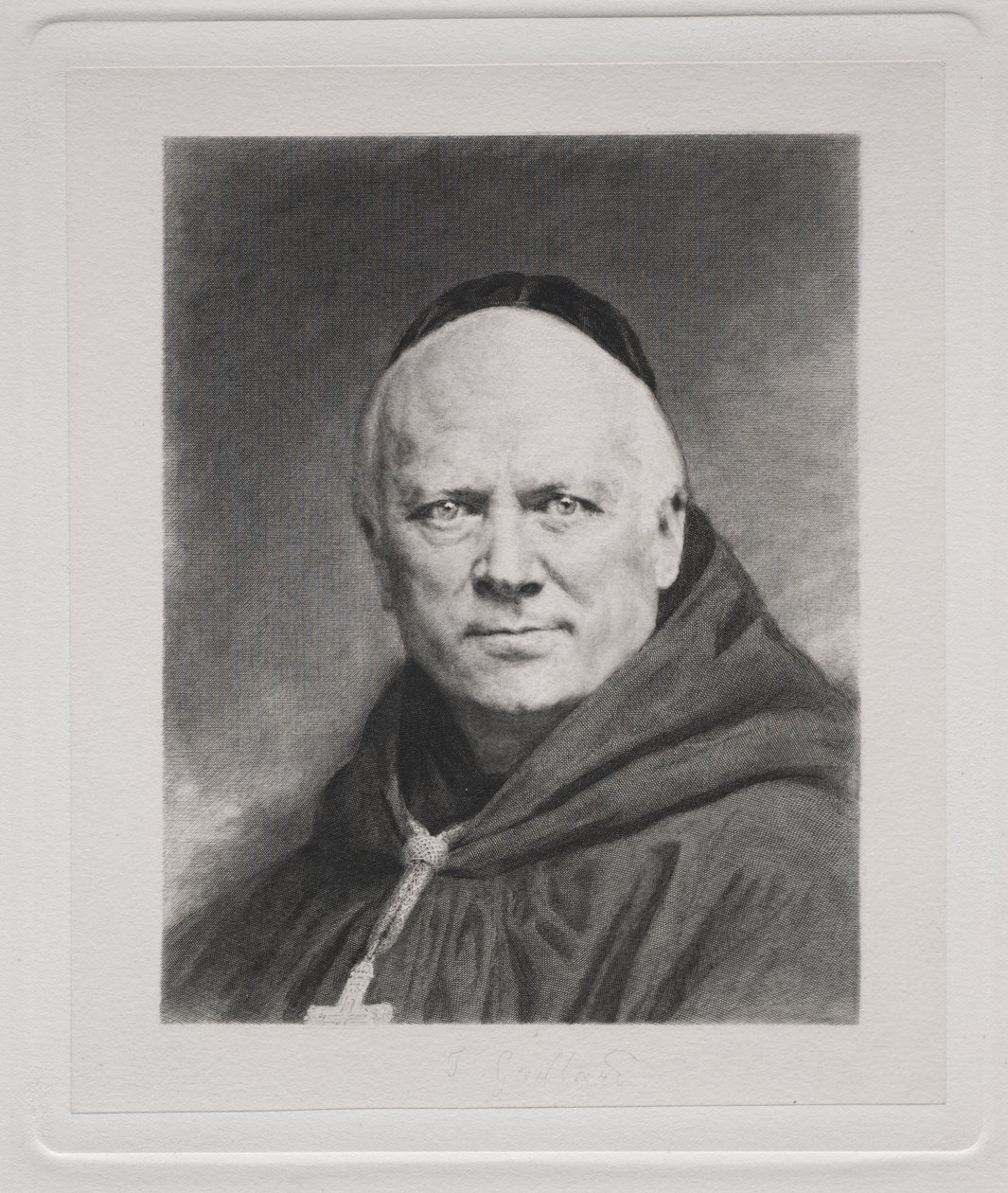 Dom Prosper Gueranger, Abbot of Solesmes by Claude Ferdinand Gaillard