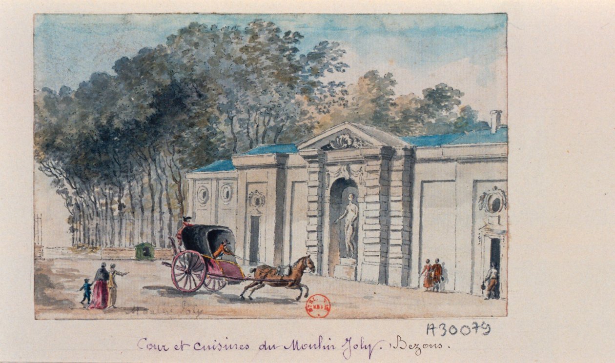 Cour et cuisines du Moulin Joly by Claude Henri Watelet