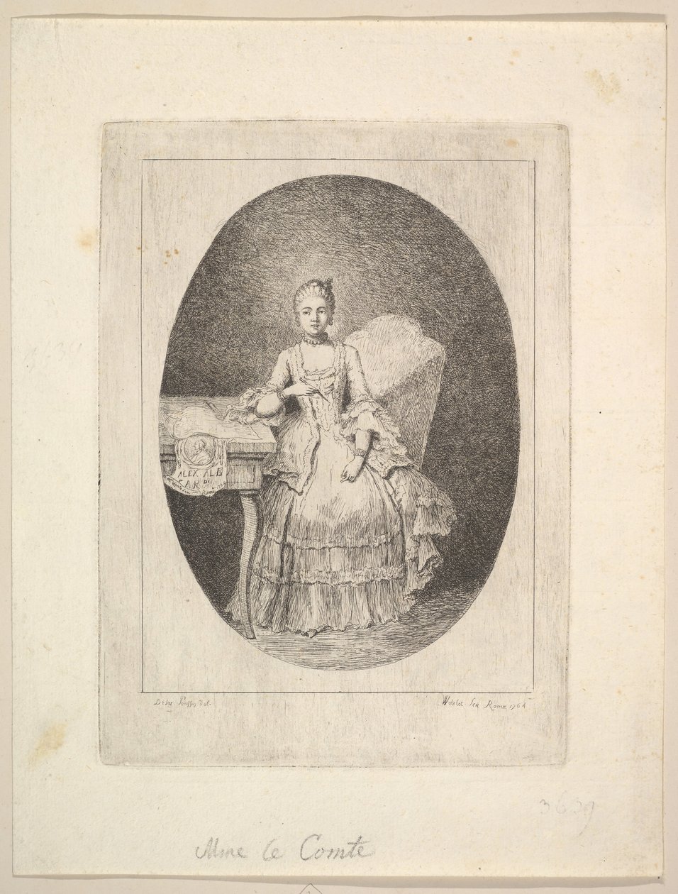 Portrait of Marguerite Le Comte by Claude Henri Watelet