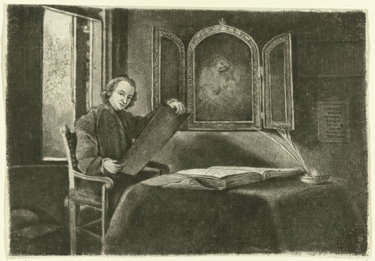 Portrait of Ponce-François Copette as Abraham Francen by Claude Henri Watelet