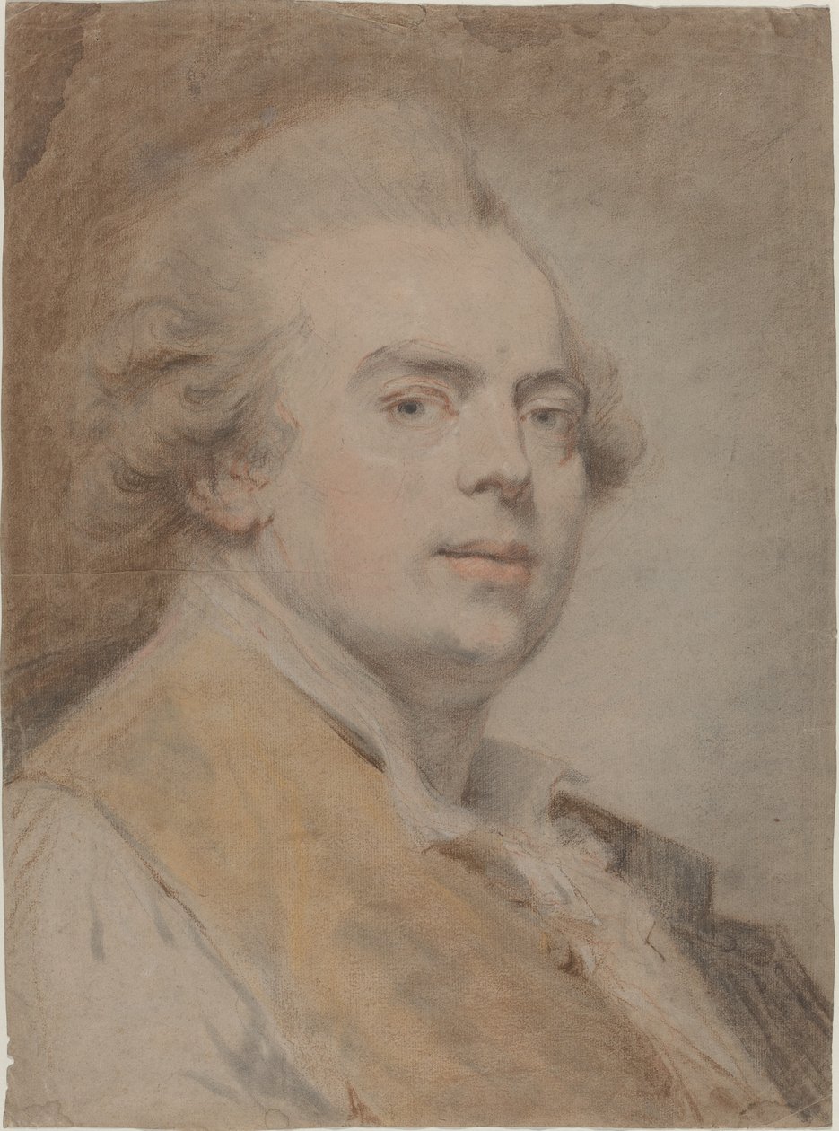 Self-Portrait by Claude Jean Baptiste Hoin