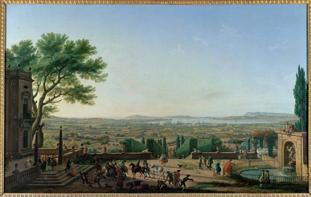The City and the Roadstead of Toulon by Claude Joseph Vernet