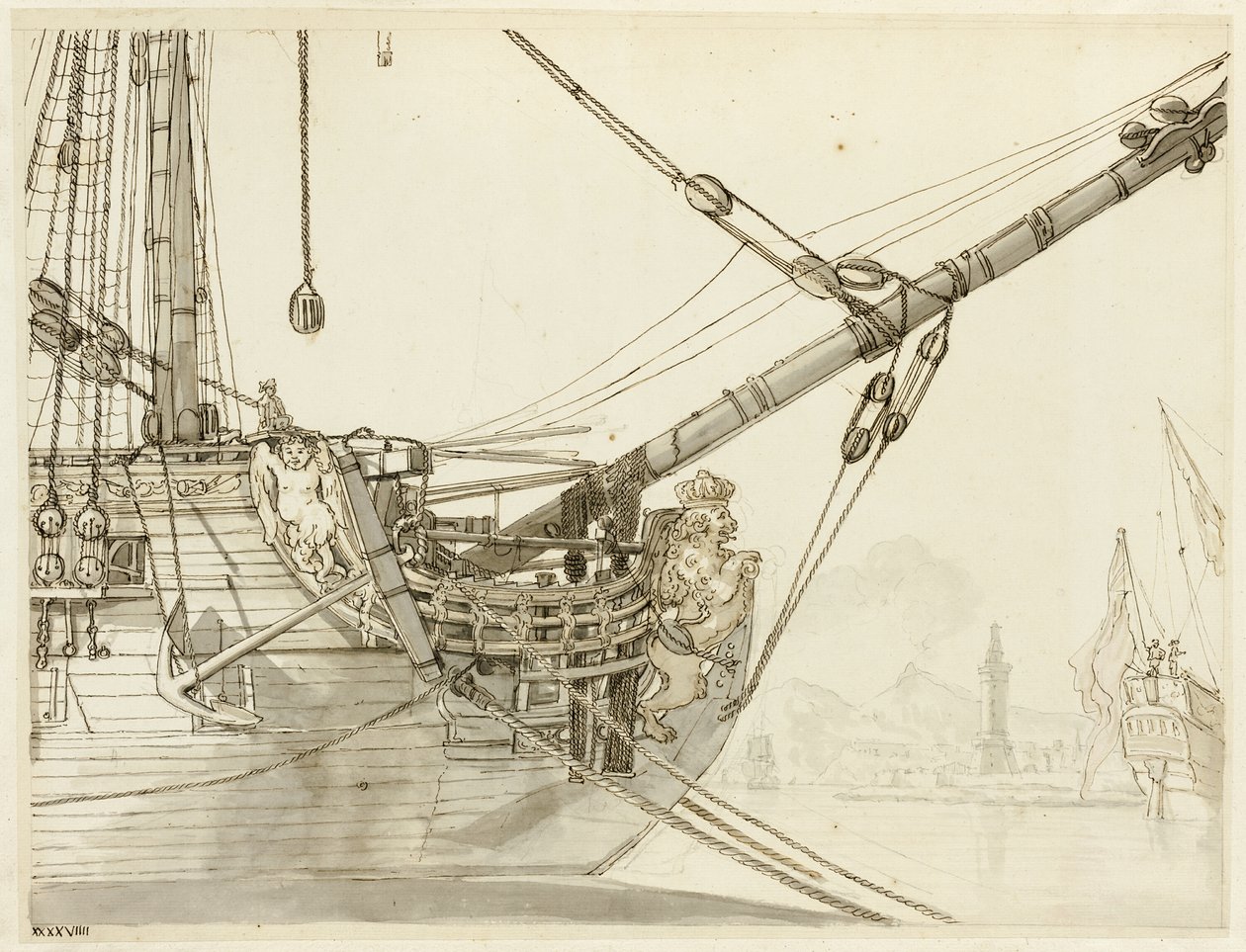 Study of a Warship