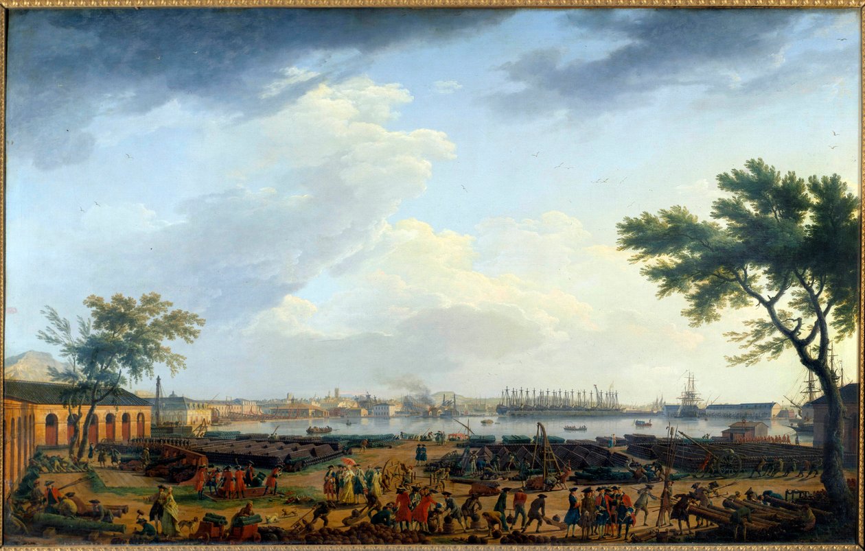 View of the Port of Toulon and the Arsenal by Claude Joseph Vernet
