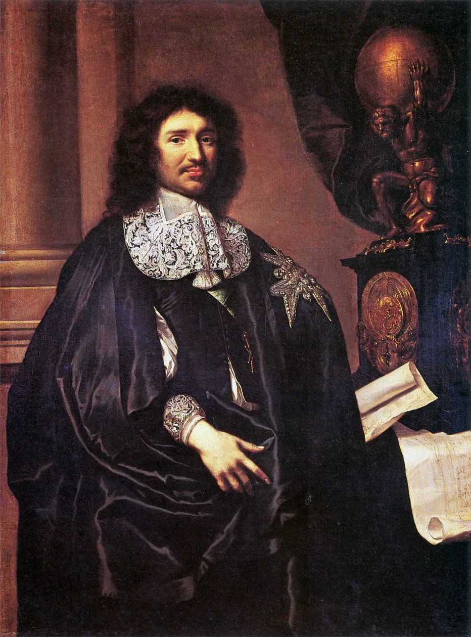 Portrait of Jean-Baptiste Colbert by Claude Lefebvre