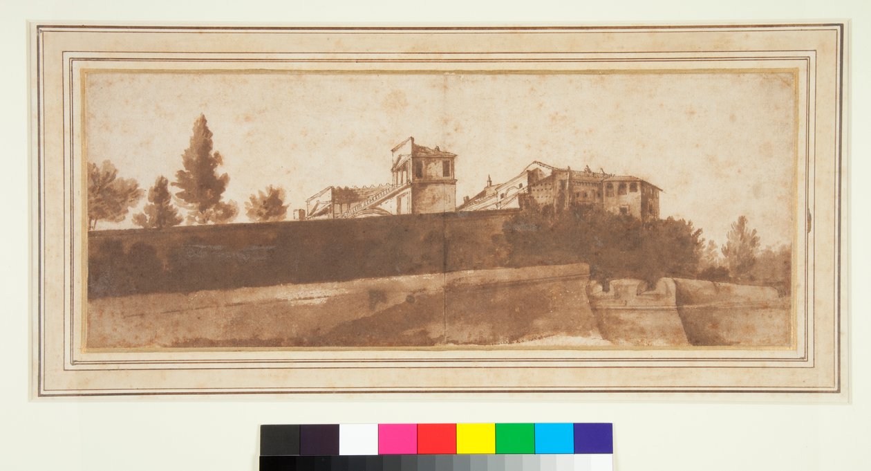 View of the Belvedere and the Fortification of the Vatican by Claude Lorrain