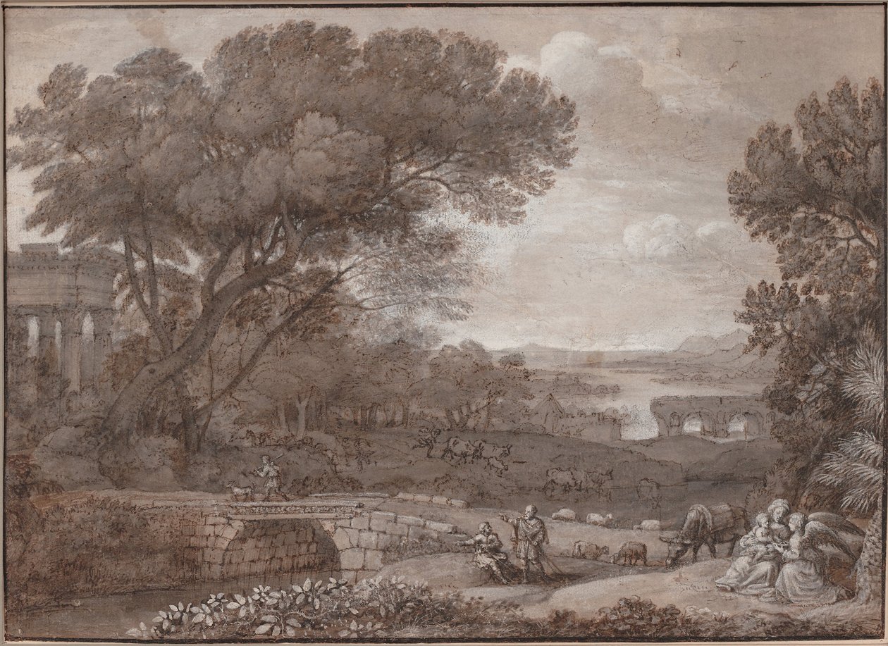 Landscape with the Rest on the Flight into Egypt, 1660 by Claude Lorrain