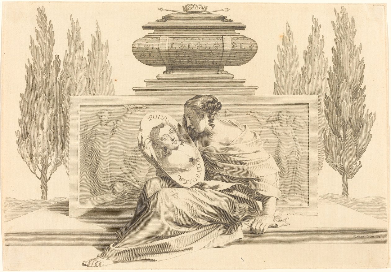 Allegory in Honor of Anne of Austria by Claude Mellan
